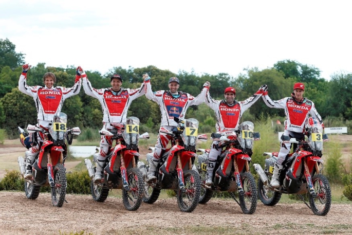 02.01.2014 Dakar Etapa Previa Team HRC