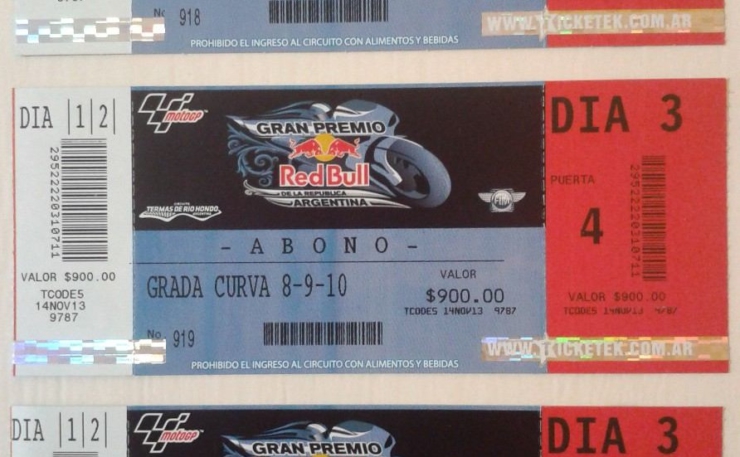 entrada gran premio red bull termas de rio hondo moto gp 12499 MLA20060711630 032014 F