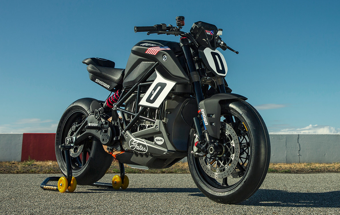 zero sr pikes peak hillclimb electric motorcycle