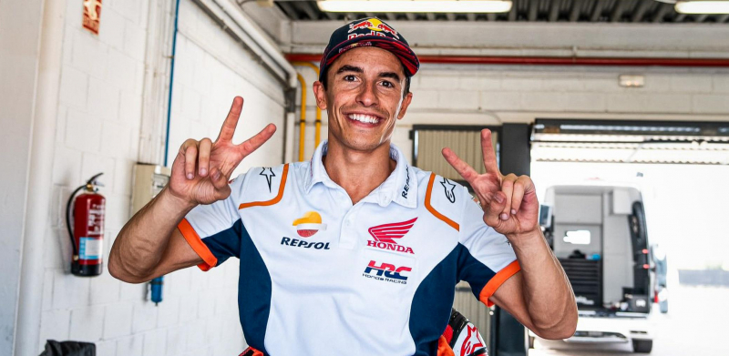 Marc Márquez viajó a Misano e intentará rodar la próxima semana