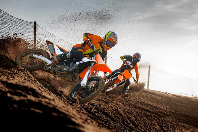 KTM presentó su gama motocross 2024