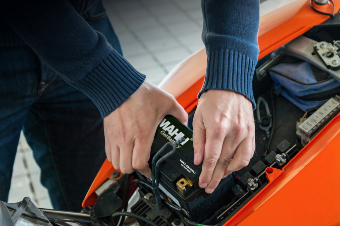 Batería de la moto Mahli