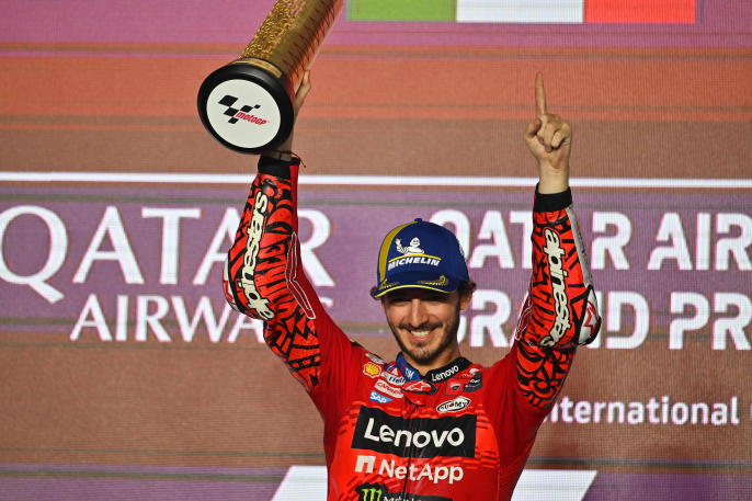 MotoGP Qatar 2024: otro día en la oficina para Bagnaia
