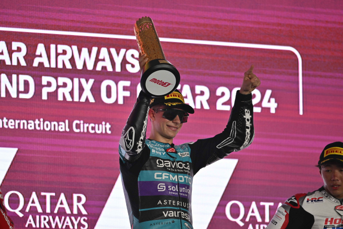 David Alonso, el colombiano que deslumbra en Moto3