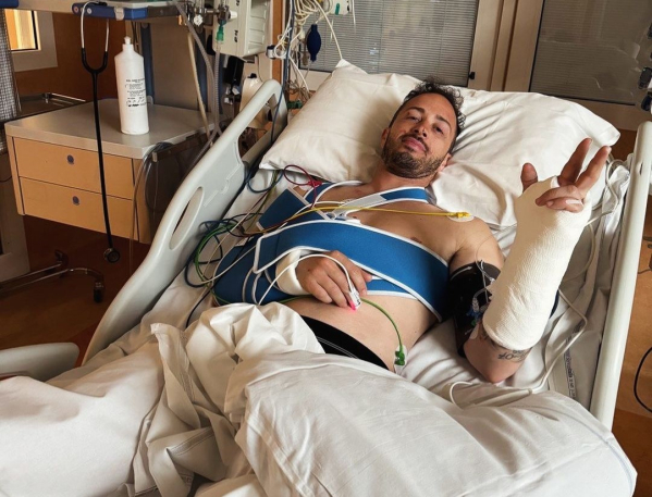 Andrea Dovizioso sufrió un duro accidente en motocross