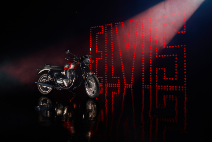 Triumph Bonneville T120 Elvis Presley: homenaje al rey del rock