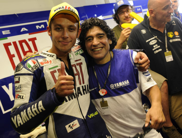 Valentino Rossi y su admiración mutua por Maradona