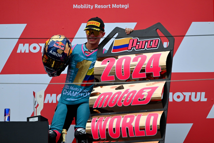 David Alonso es campeón del mundo de Moto3