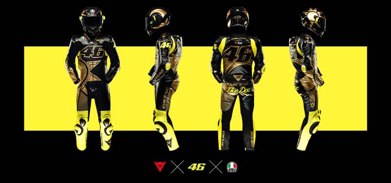 Dainese celebra los 46 años de Valentino Rossi con un kit especial