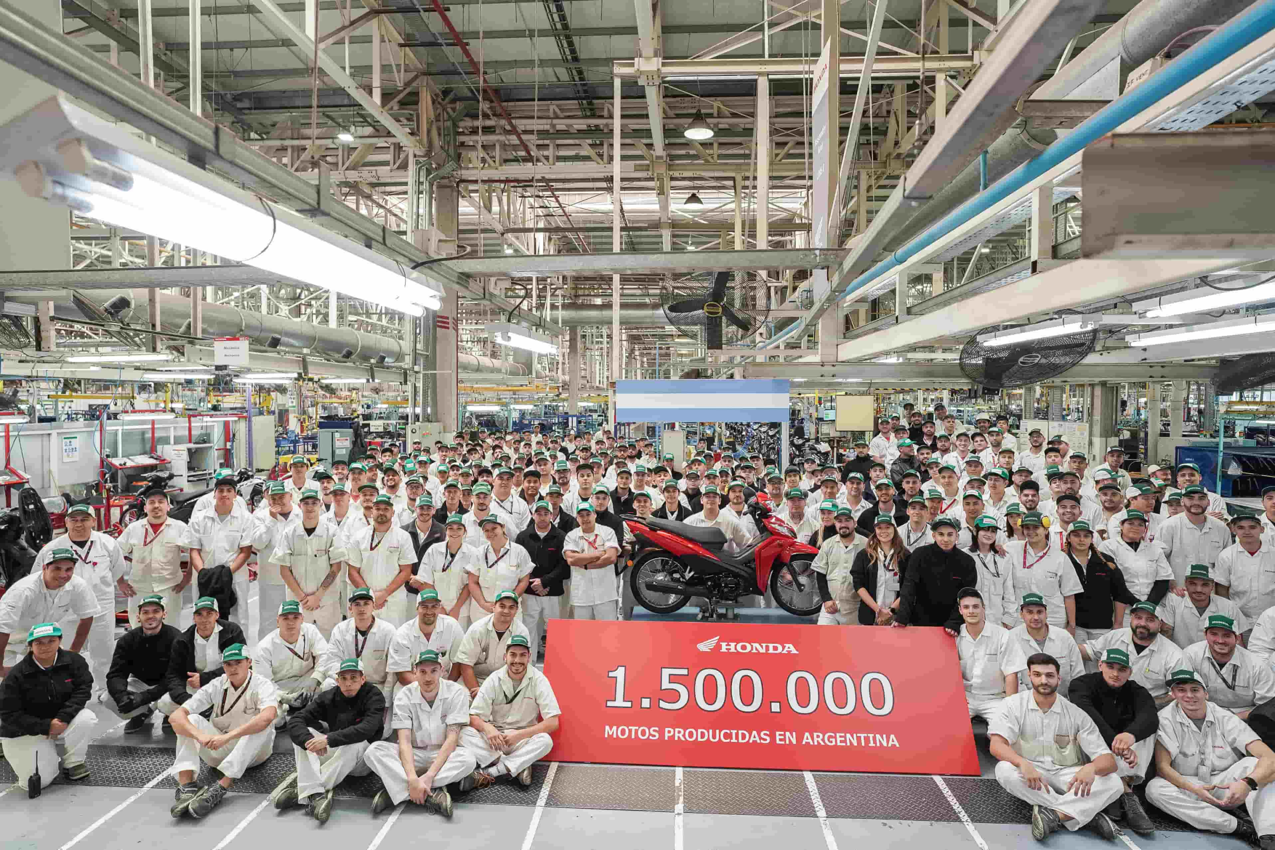 Honda produjo más de 1.500.000 motos en Argentina
