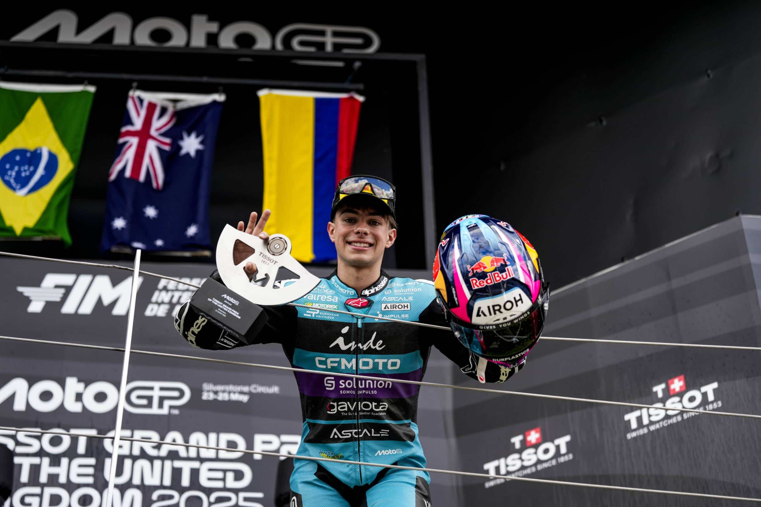 Moto2: David Alonso consiguió su primer podio en Silverstone