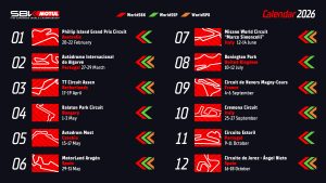WSBK publicó el calendario 2026 con cambios de fechas 1 WSBK ya publicó el calendario 2026 con cambios de fechas