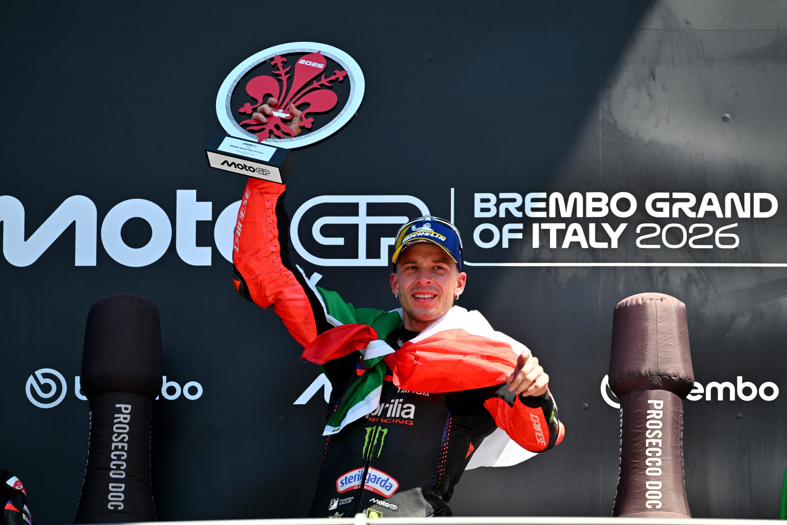 GP de Italia 2025: Marco Bezzecchi celebra siendo local